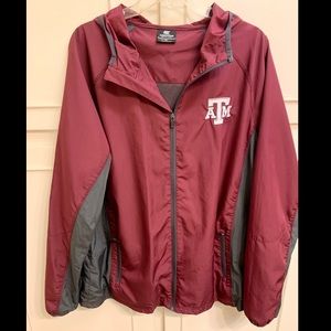 Texas A&M Wind Breaker Lightweight jackie hoodie
